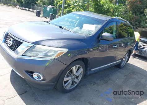 2014 Nissan Pathfinder Platinum из США, поврежденный, VIN 5N1AR2MM4EC650387